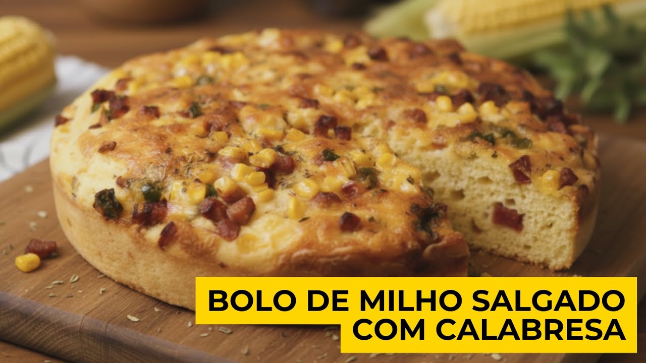 BOLO DE MILHO SALGADO, FICA UMA DELÍCIA  | COOKFLIX