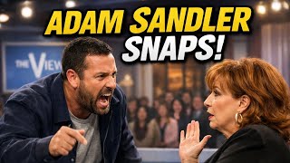 Adam Sandler SNAPS at Joy Behar on LIVE TV — Shocking The View Meltdown Goes Viral