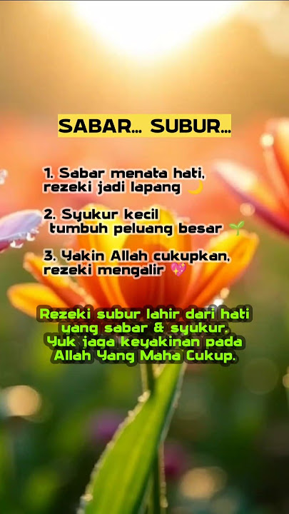 SABAR... SUBUR...🙂‍↕️🤲#shorts #trending #viral