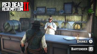 Yes, Emerald Ranch Saloon was FUNCTIONAL in v1.00... (RDR2)