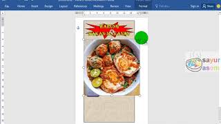 Membuat Banner dengan microsoft word