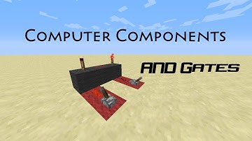Minecraft Redstone - AND Gates Tutorial [Computer Components]