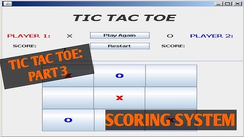 Java Swing: How to make Tic Tac Toe Game in Eclipse Part 3 - Scoring System