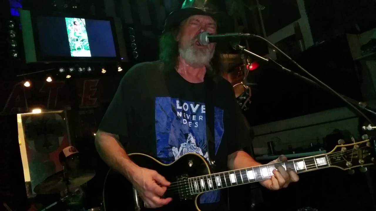 Jimmy Silcox, rocking out at the woods Halloween party 2016 with his new band