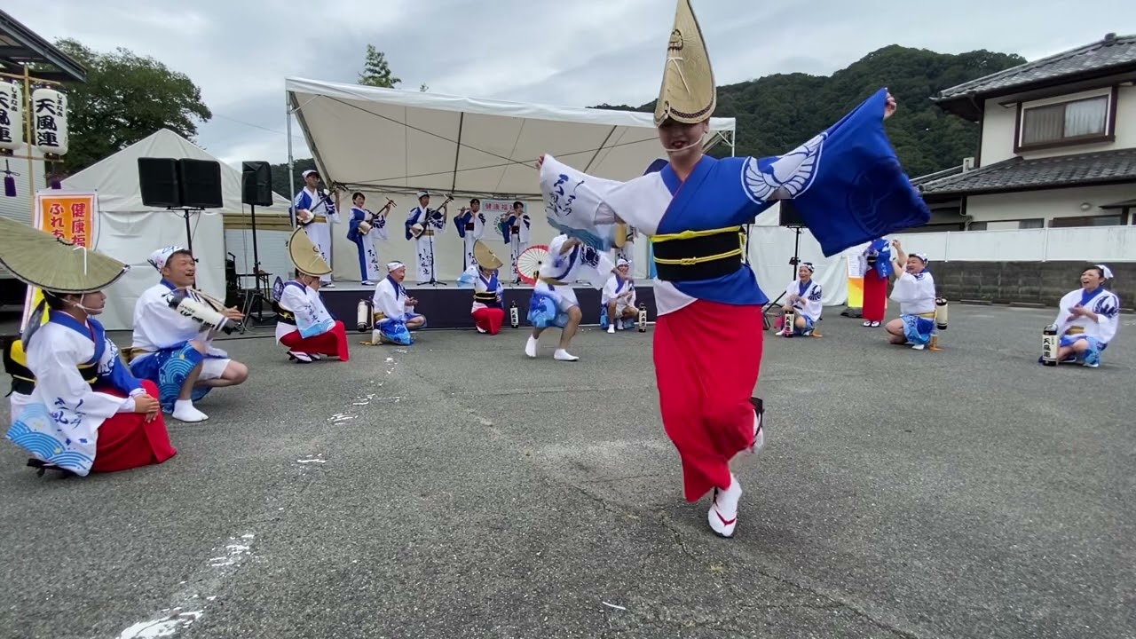 2025.10.25しまなみ天風連 御調地区健康福祉展で阿波おどり　輪踊り編