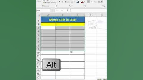 Merge Cells in Excel