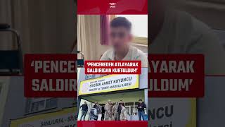 Lisedeki Saldırıdan Kurtulmak Için Camdan Atladı