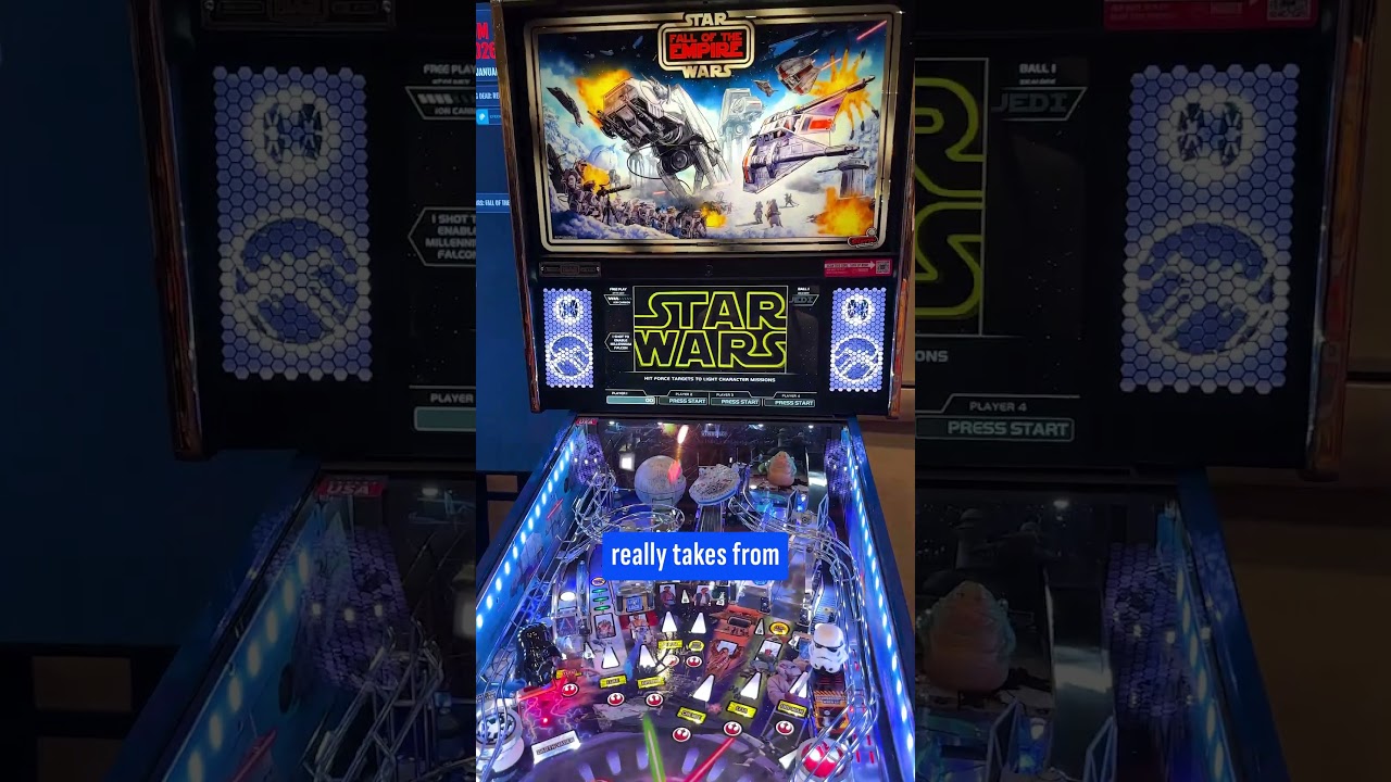 Revisit the Original Star Wars Trilogy in Star Wars: Fall of the Empire Arcade Pinball Machine