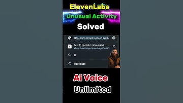 Elevenlabs Unusual Activity Detected Problem | How To Fix Unusual Activity Detected Error ElevenLabs