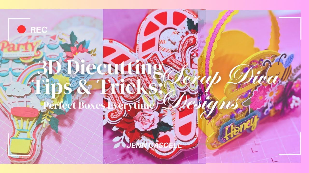 Советы и хитрости по 3D-вырубке | Идеальные коробки каждый раз | Вырубка для изготовления узких к...