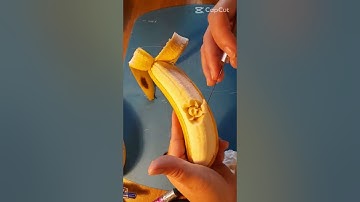 Cắt tỉa hoa quả nghệ thuật từ quả chuối #shorts