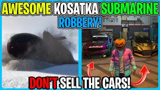 AWESOME New Kosatka Submarine ROBBERY For Salvage Yard In GTA 5 Online (The McTony Robbery)