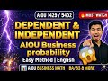 AIOU 1429 / 5402 Business Mathematics | Dependent & Independent Events Explained