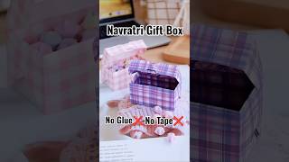 🎁 DIY Paper Navratri Gift Box Idea  💗 Easy & Cute Gift Wrapping😍 #handmade #gift #craft #diy