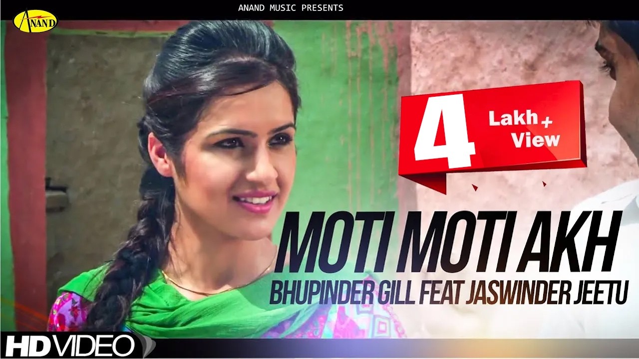 Watch Bhupinder Gill Feat Jaswinder Jeetu || Moti Akh || New Punjabi Song 2023|| Anand Music on YouTube Watch Bhupinder Gill Feat Jaswinder Jeetu || Moti Akh || New Punjabi Song 2023|| Anand Music on YouTube