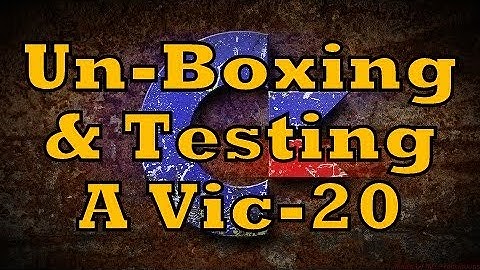 Testing A Commodore  Vic-20 8-Bit Vintage Retro Computer - Vic C64 C-64 C128 PET CBM - Episode 715