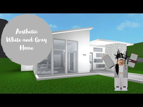 Roblox Welcome To Bloxburg Aesthetic Two Story House 36k Youtube - black white aesthetic home speed build roblox bloxburg