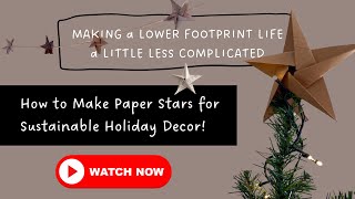 How to Make Paper Stars for Sustainable Holiday Decor! by The Whole Home 681 views 5 months ago 4 minutes, 42 seconds