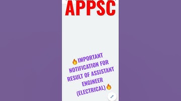 appsc result of assistant engineer qualified for written exam | appsc ae result 2022 |#appsc #shorts