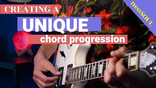 Create a unique neo soul chord progression on guitar
