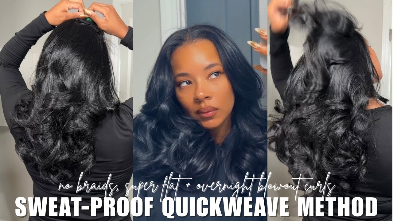 НОВЫЙ способ быстрого плетения, устойчивый к поту! Никаких косичек, суперплоские волосы + локоны,...