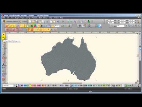 Auto convertion of bitmaps to embroidery
