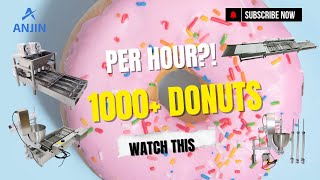 How Donuts Are Made By Automatic Donut Processing Machine Donut Production Line in Action