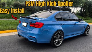 High Kick PSM Carbon Fiber Spoiler Install ON MY BMW F80 M3