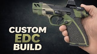Custom S&W Bodyguard 2.0 Carry Comp Defiant Machine Works Optics Cut, Cerakote, & Stippling