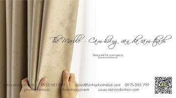 THE MARBLE Rèm vải gấm silk lụa cao cấp