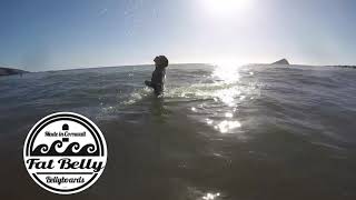 In the Surf with Fat Belly Bellyboards