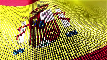 Motion Particle Flag Loop Spain | Non Copyright Video | 4k HD  | By NonCopyrightVideos