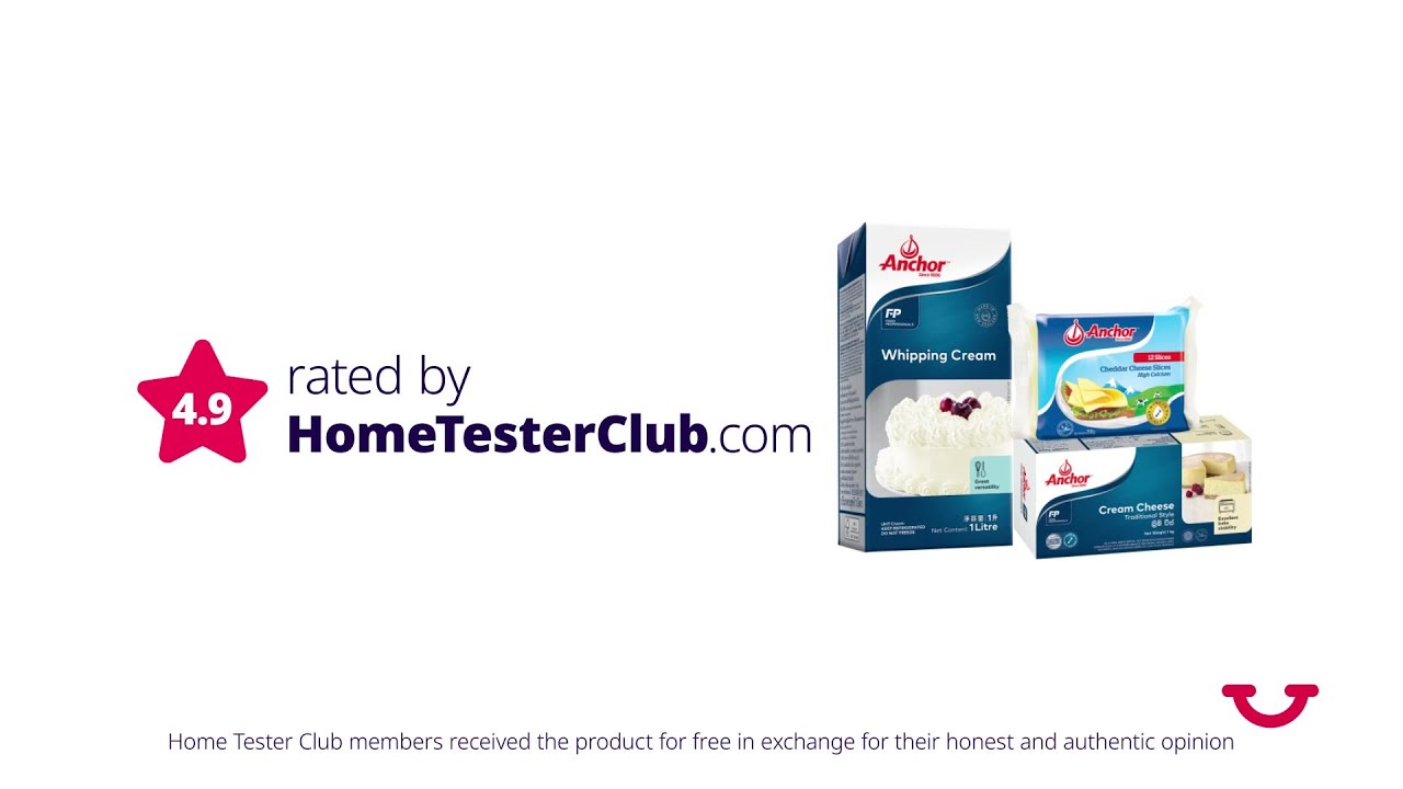 Anchor Home Bakers (Whipping Cream, Cream Cheese & Cheese Slices) featured by HomeTesterClub.com