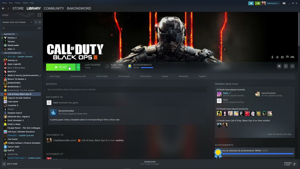 Call of Duty Black Ops 3.exe has stopped responding entirely