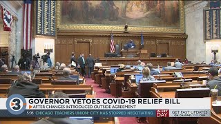 Gov. Evers vetoes COVID-19 bill passed by Legislature, calls for compromise