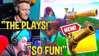 STREAMERS *GO CRAZY* USING *NEW* "FLINT-KNOCK PISTOL!" (VERY USEFUL) - Fortnite Moments