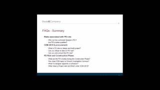 Beale & Company Webinar – CDM Regulations 2015 – Frequently Asked Questions