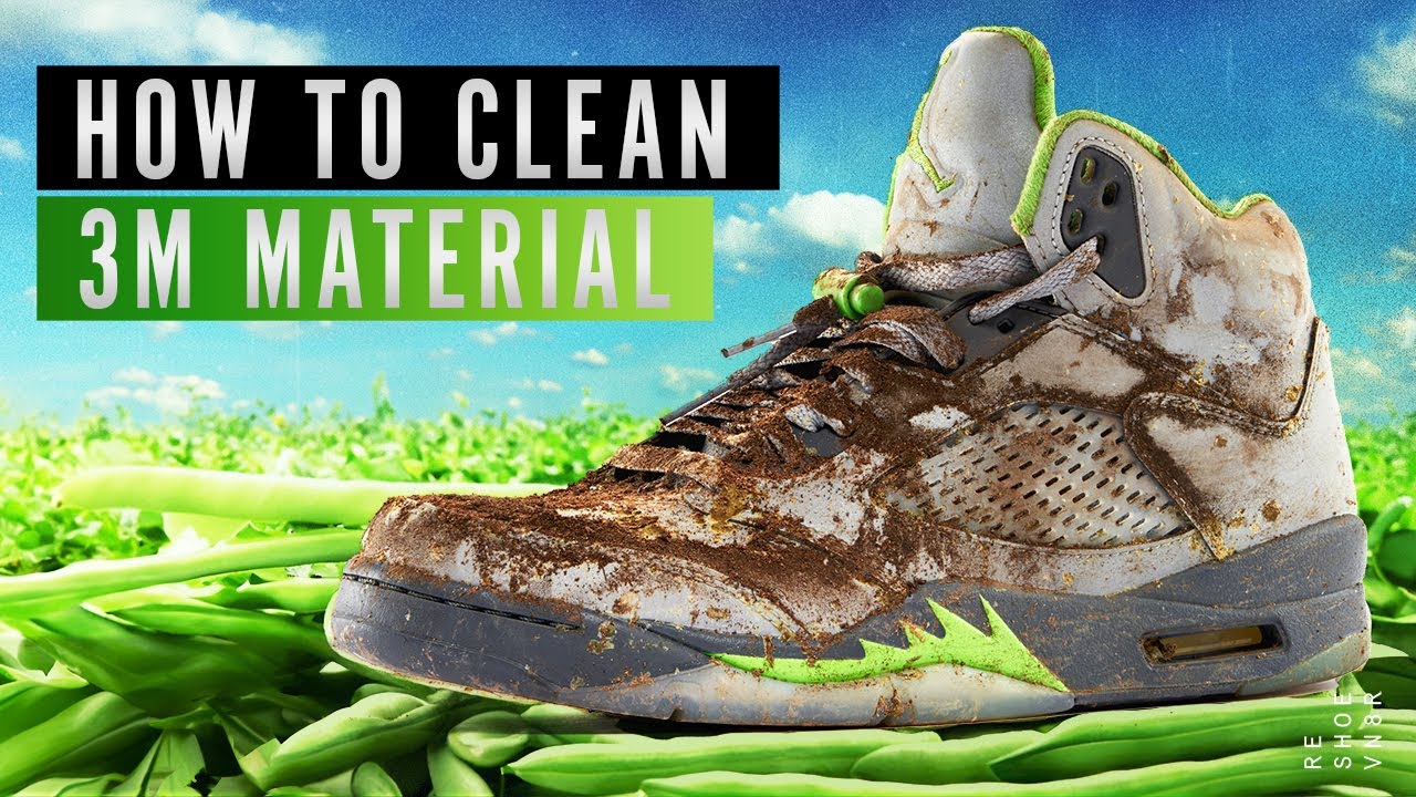 How to Clean Air Jordan 5 Green Bean - YouTube