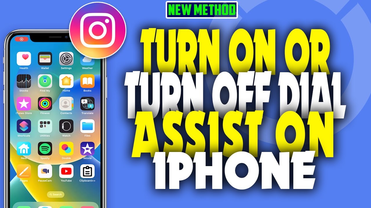 how to turn on or turn off dial assist on iPhone 2023 - YouTube