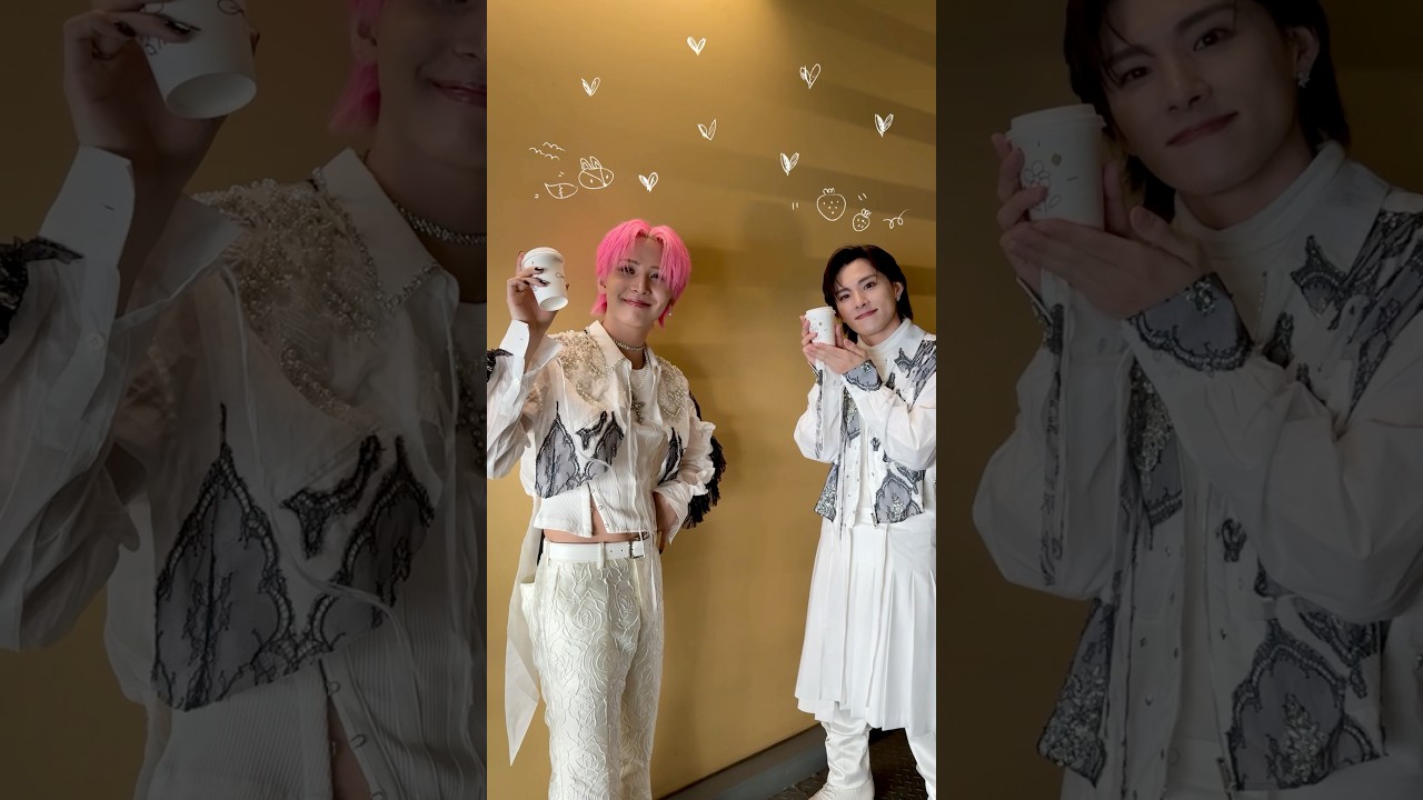 🦊 #REN ➫ 🍓 #TAKUMI #JO1_ひらく Coffee Gift ☕️🎁 2025.08.18