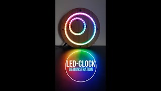 LEDura (Demonstration) : LED clock using Arduino and addressable LED ring