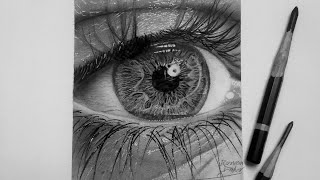 كيفية رسم عين واقعية بالخطوات how to draw an eye #short #shortvideo #pencildrawing #explore