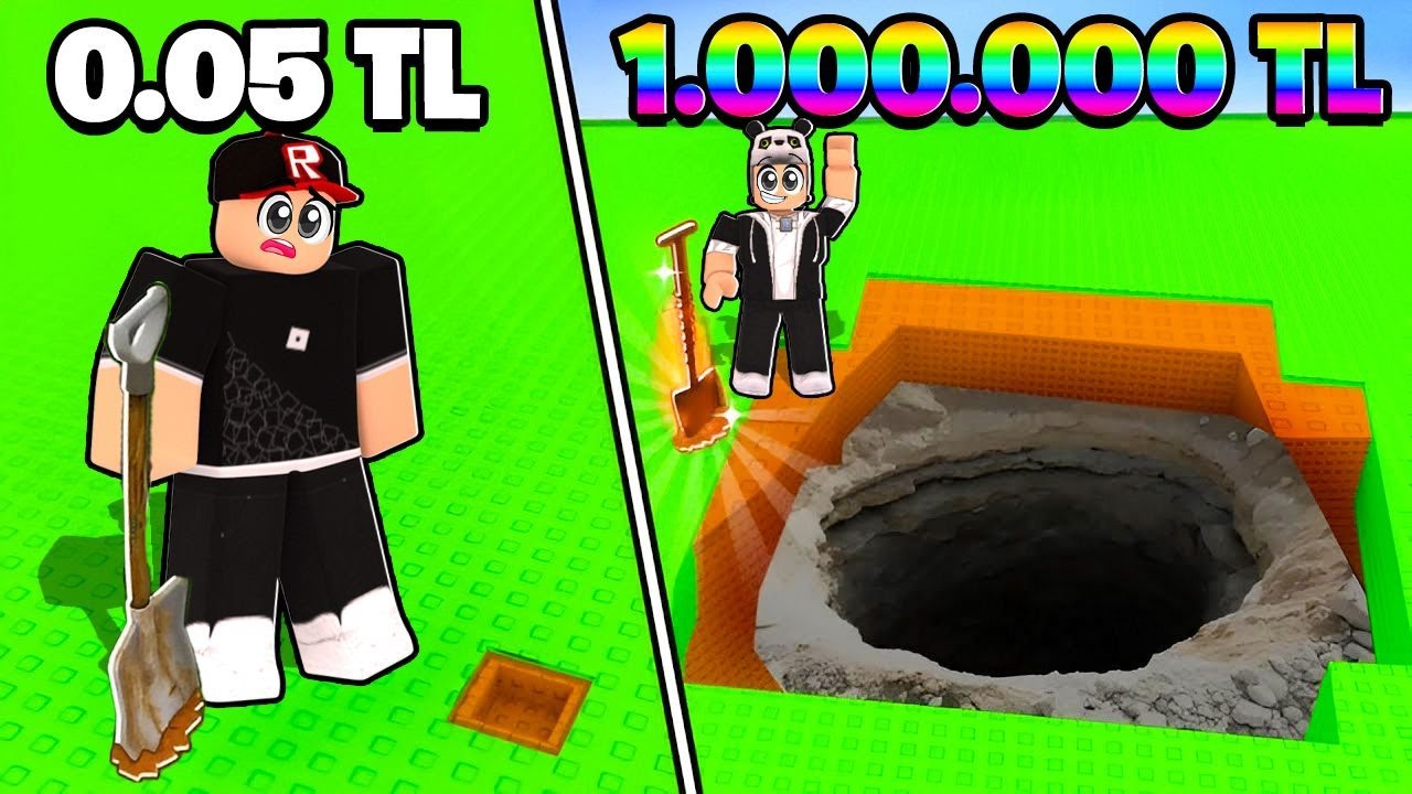 EN DERİNE İNDİK! 😱 Roblox’ta DEV ÇUKUR KAZMA!