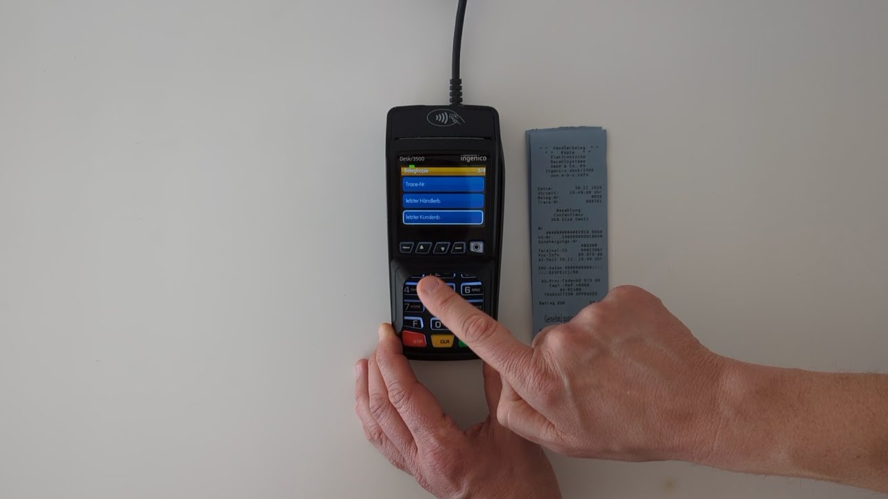 Belegkopie - Ingenico Desk/3500