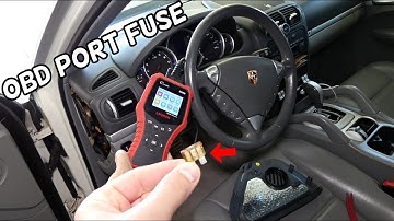 PORSCHE CAYENNE OBD PORT FUSE LOCATION REPLACEMENT. OBD SCANNER PORT NOT WORKING
