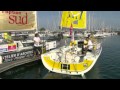 Solitaire du Figaro 2011: départ des 46 bateaux des Sables d&#39;Olonnes vers Dieppe