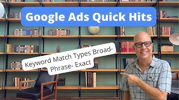 Keyword Match Types Broad - Phrase - Exact