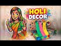 Holi Decor DIY 🎨 | Creative Festive Setup! | holi decoration ideas | festive decoration ideas | diy
