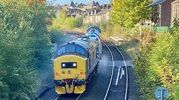 Class 37s and RHTT approaching Harrogate (Week 1)