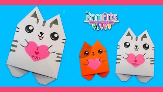 GATITOS DE ORIGAMI  muy bonitos  DIY  ORIGAMI CAT